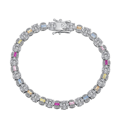 [LUCKY LOVE]Dazzling Radiant Multi Cut Daily Bracelet