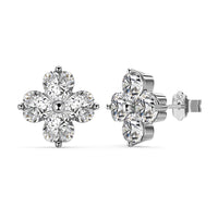 [LUCKY LOVE]Four-Leaf Clover Ball Earrings