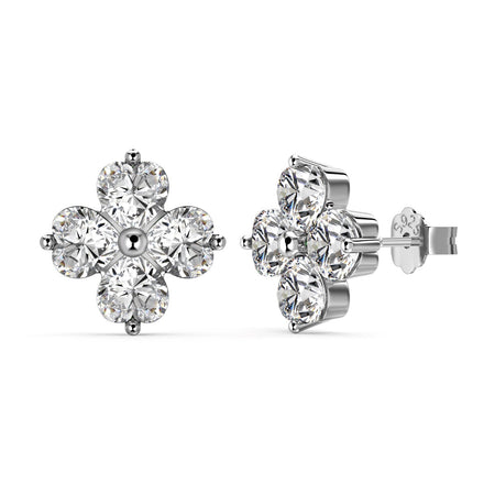 [LUCKY LOVE]Four-Leaf Clover Ball Earrings