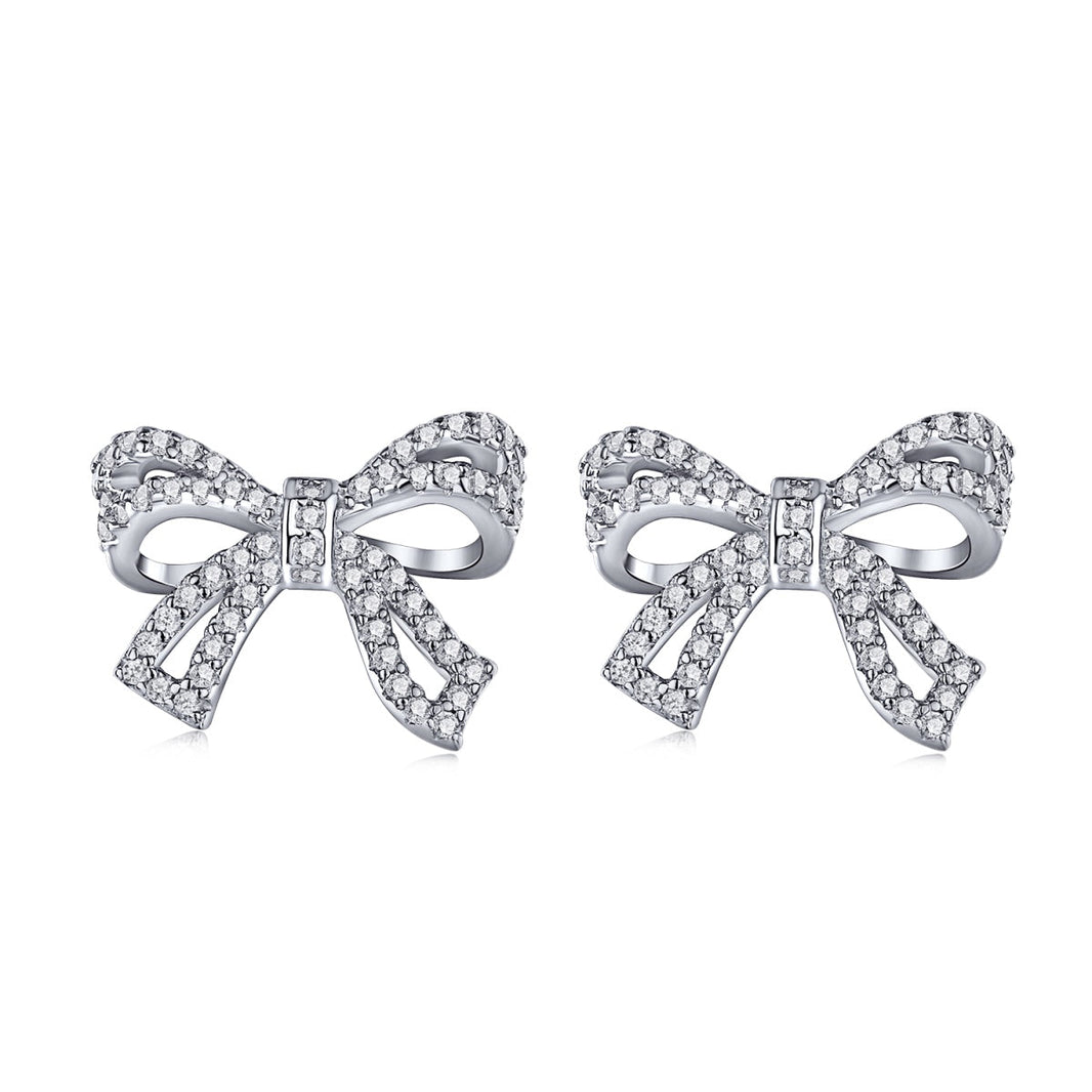 [LUCKY LOVE]Dainty Bow Shape Earrings