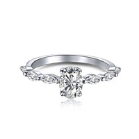 [LUCKY LOVE]0.75 Carat Luxurious Vibrant Elongated Cushion Cut Daily Ring
