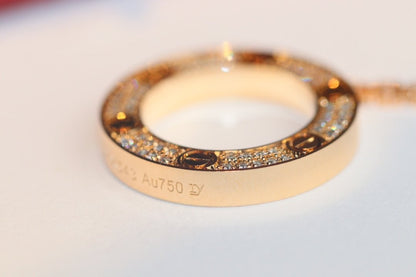 [LUCKY LOVE]LOVE NECKLACE ADJUSTABLE ROSE GOLD