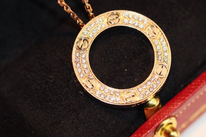 [LUCKY LOVE]LOVE NECKLACE ADJUSTABLE ROSE GOLD