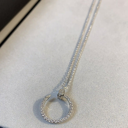[LUCKY LOVE]JUSTE NECKLACE SILVER DIAMONDS