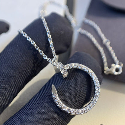 [LUCKY LOVE]JUSTE NECKLACE SILVER DIAMONDS