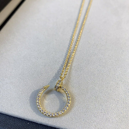 [LUCKY LOVE]JUSTE NECKLACE GOLD DIAMONDS