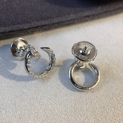 [LUCKY LOVE]JUSTE EARRINGS SILVER DIAMONDS