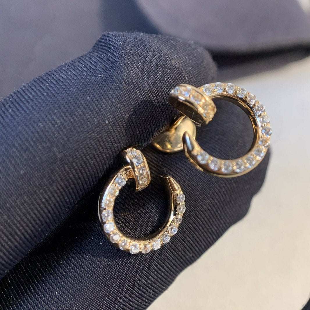 [LUCKY LOVE]JUSTE EARRINGS GOLD DIAMONDS