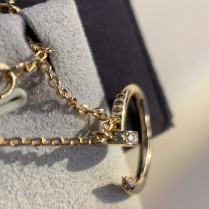 [LUCKY LOVE]JUSTE NECKLACE PINK GOLD