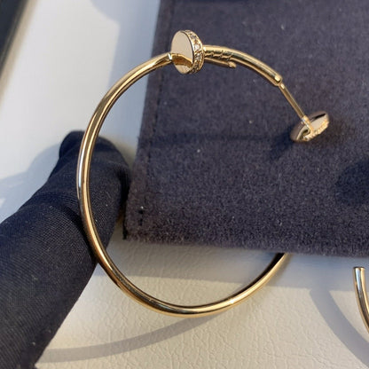 [LUCKY LOVE]JUSTE EARRINGS GOLD DIAMONDS 1.8MM