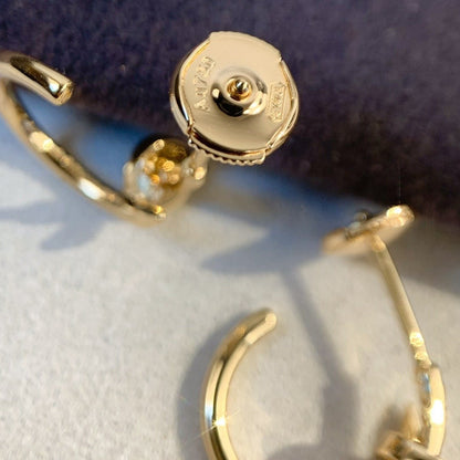 [LUCKY LOVE]JUSTE EARRINGS PINK GOLD