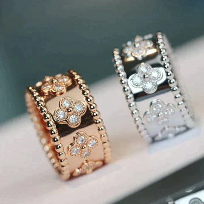 [LUCKY LOVE]CLOVER KALEIDOSCOPE RING 10MM