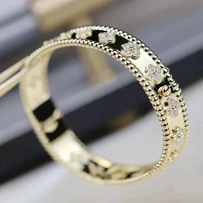 [LUCKY LOVE]CLOVER BRACELET 8MM DIAMONDS