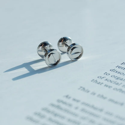 [LUCKY LOVE]LOVE EARRINGS SILVER 10MM