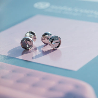 [LUCKY LOVE]LOVE EARRINGS SILVER 10MM