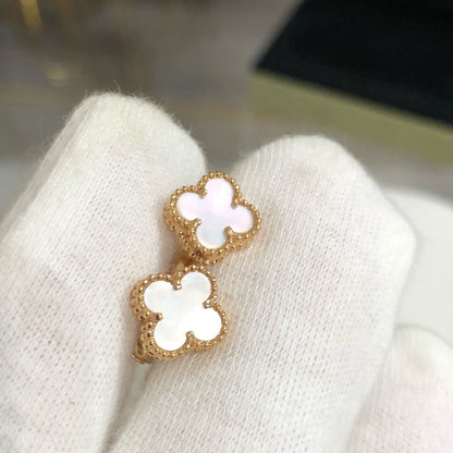 [LUCKY LOVE]CLOVER MINI GOLD EARRINGS