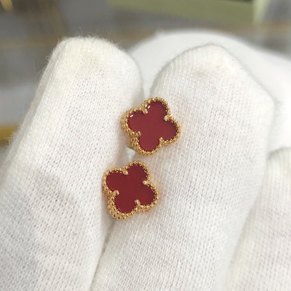 [LUCKY LOVE]CLOVER MINI GOLD EARRINGS