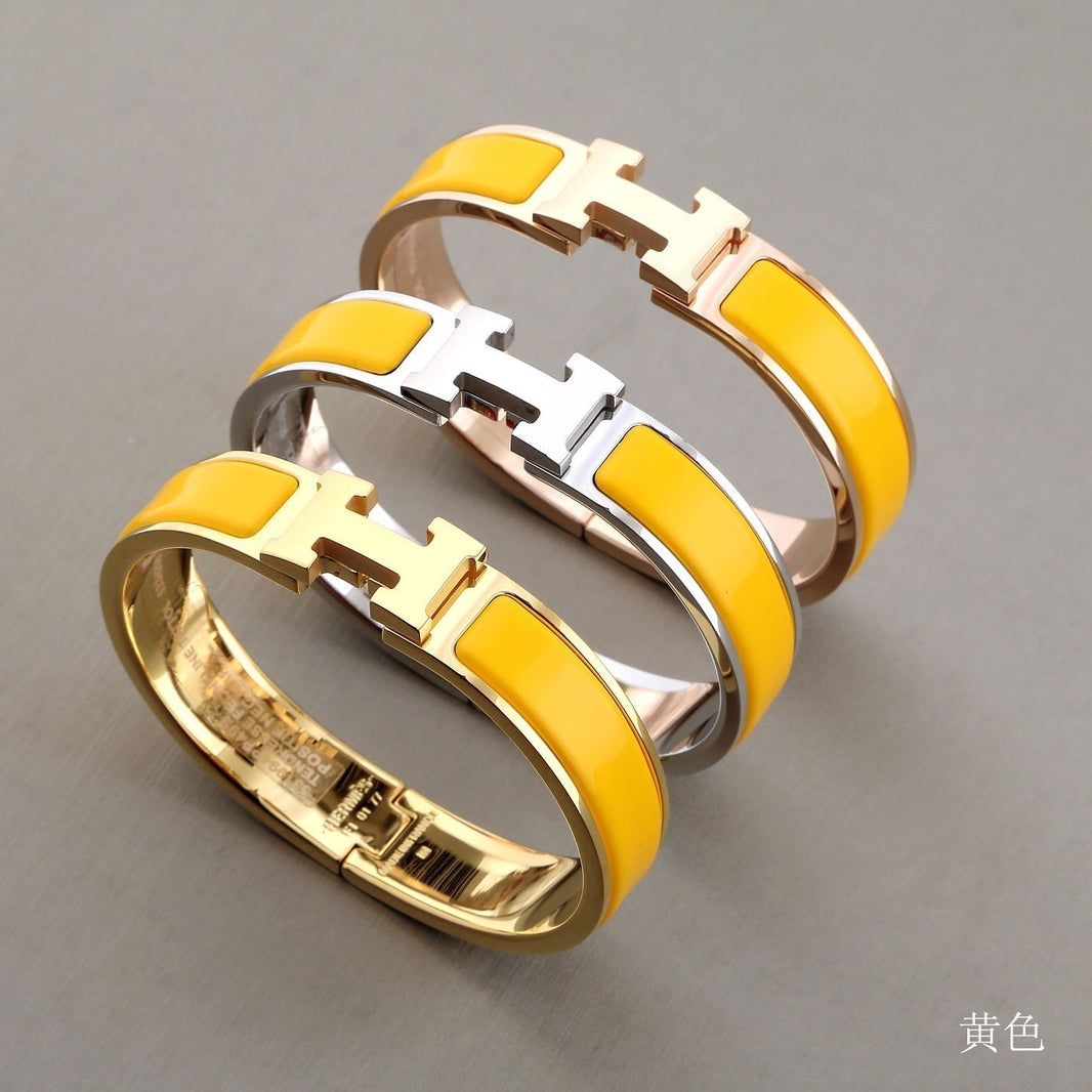 [LUCKY LOVE]H YELLOW BRACELET