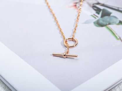 [LUCKY LOVE]ECHAPPEE NECKLACE PINK GOLD