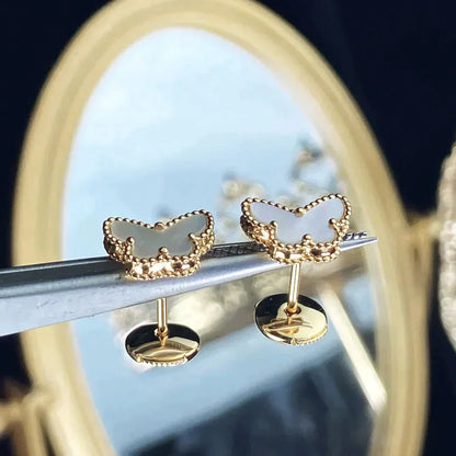 [LUCKY LOVE]SWEET BUTTERFLY MOP EARSTUDS