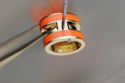 [LUCKY LOVE]MINI POP H EARRINGS ORANGE