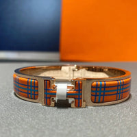 [LUCKY LOVE]H TARTAN BRACELET 12MM