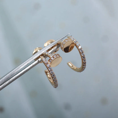 [LUCKY LOVE]JUSTE FULL DIAMOND SMALL EARRINGS