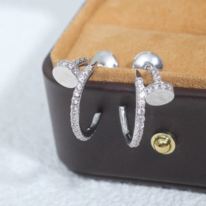 [LUCKY LOVE]JUSTE FULL DIAMOND SMALL EARRINGS