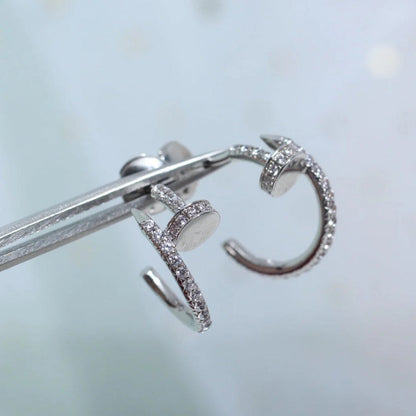 [LUCKY LOVE]JUSTE FULL DIAMOND SMALL EARRINGS