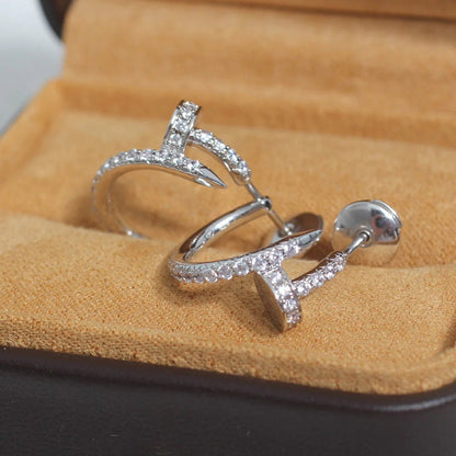 [LUCKY LOVE]JUSTE FULL DIAMOND SMALL EARRINGS