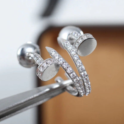 [LUCKY LOVE]JUSTE FULL DIAMOND SMALL EARRINGS