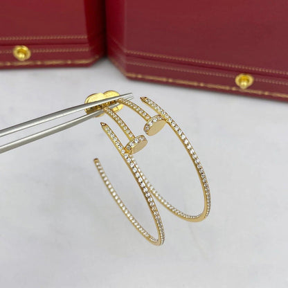 [LUCKY LOVE]JUSTE FULL DIAMOND LARGE EARRINGS