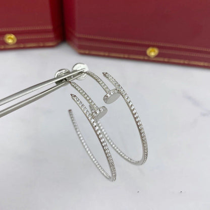 [LUCKY LOVE]JUSTE FULL DIAMOND LARGE EARRINGS