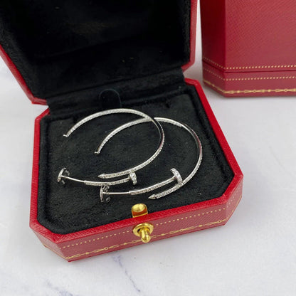 [LUCKY LOVE]JUSTE FULL DIAMOND LARGE EARRINGS