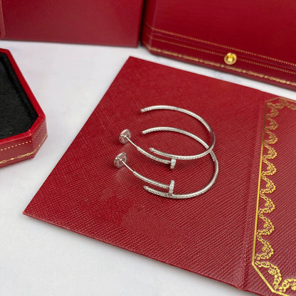 [LUCKY LOVE]JUSTE EARRINGS FULL DIAMONDS 1.8MM