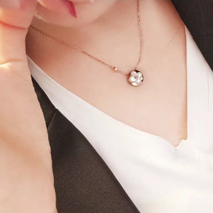 [LUCKY LOVE]SUN MOP GOLD 1 DIAMOND NECKLACE