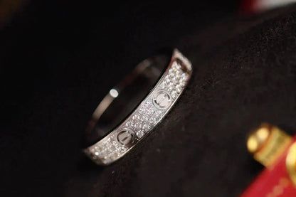 [LUCKY LOVE]LOVE RING 3.6MM DIAMOND PAVED