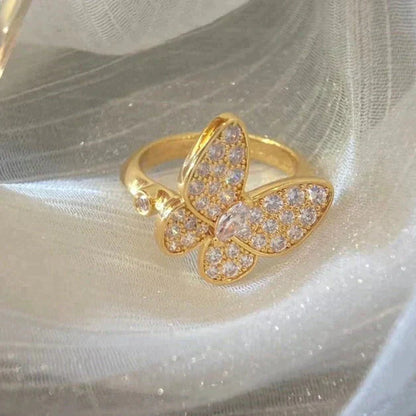 [LUCKY LOVE]BUTTERFLY DIAMOND RING