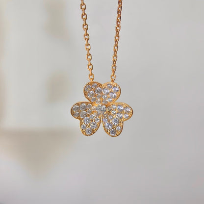 [LUCKY LOVE]FLOWER DIAMOND NECKLACE