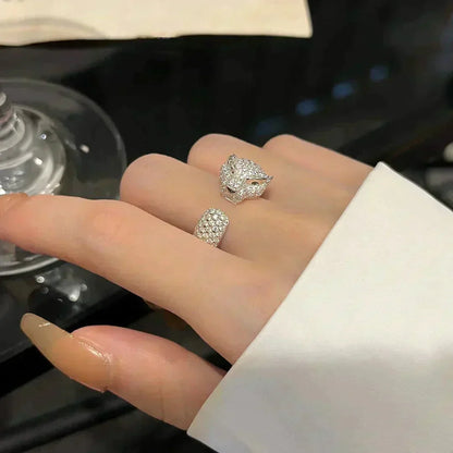[LUCKY LOVE]PANTHERE 5.5MM ALL DIAMOND RING