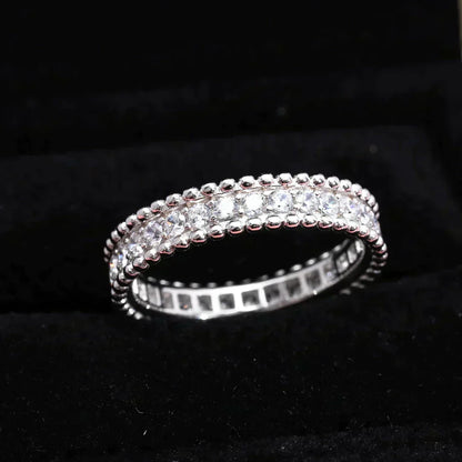 [LUCKY LOVE]PERLEE DIAMOND SILVER RING