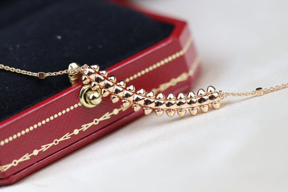 [LUCKY LOVE]CLASH PINK GOLD NECKLACE