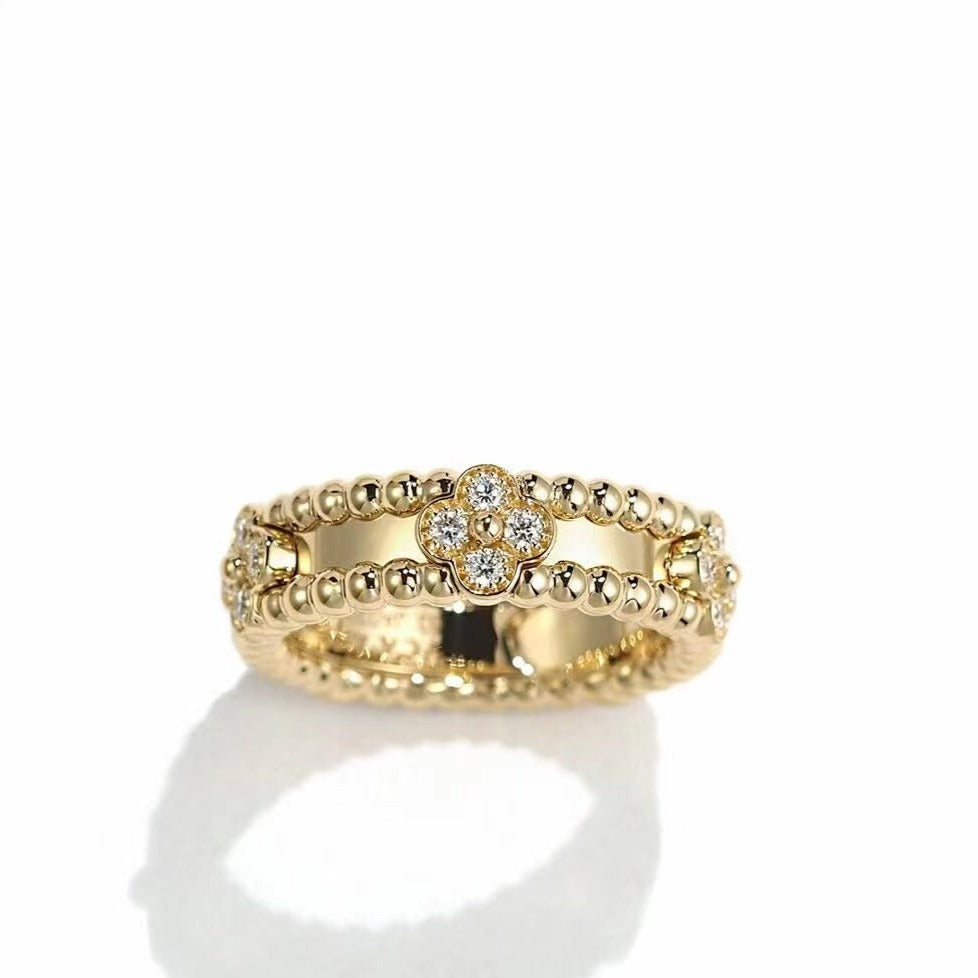 [LUCKY LOVE]PERLEE GOLD DIAMOND RING