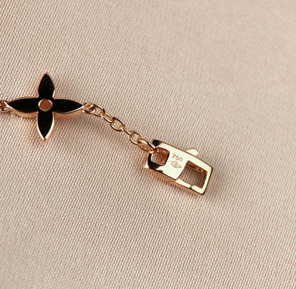 [LUCKY LOVE]STAR AND SUN 7 MOTIFS GOLD BRACELET