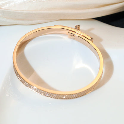 [LUCKY LOVE]KELLY BRACELET DIAMOND PAVED