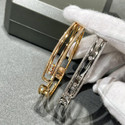 [LUCKY LOVE]MOVE 10TH PAVED DIAMOND BRACELET
