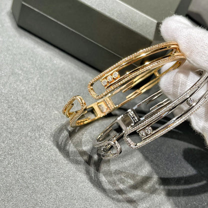 [LUCKY LOVE]MOVE 10TH PAVED DIAMOND BRACELET