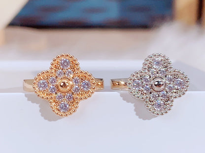 [LUCKY LOVE]CLOVER DIAMOND RING