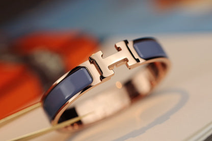 [LUCKY LOVE]H BRACELET 12MM BLUE GRAY