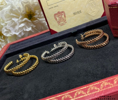 [LUCKY LOVE]CLASH LARGE HOOP EARRINGS